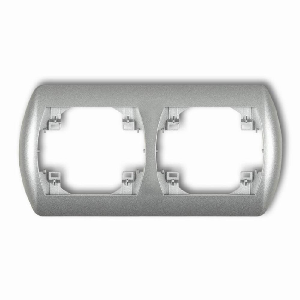 ramka TREND 2-kr.pozio.srebrny met. 7RH-2