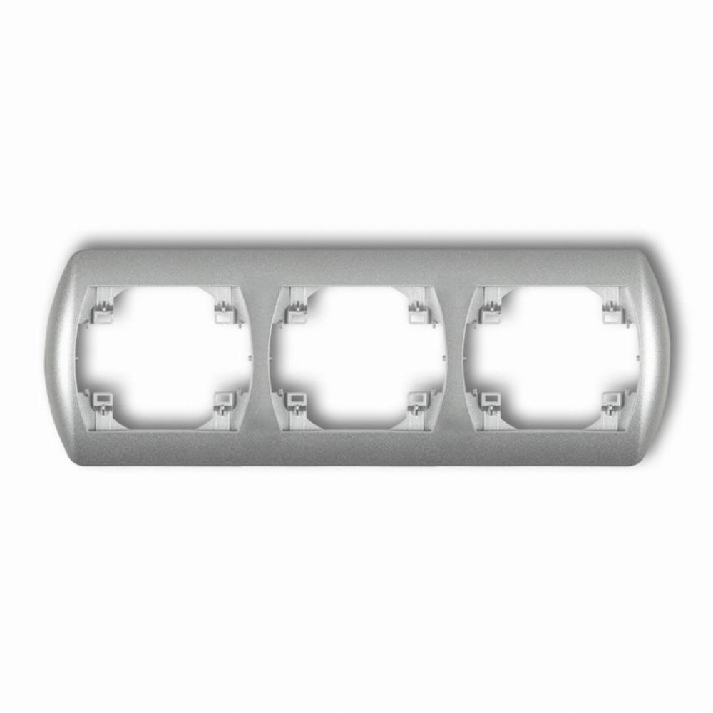 ramka TREND 3-kr.pozio.srebrny met. 7RH-3