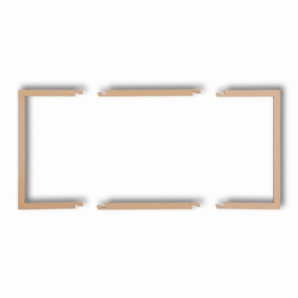 ramka DECO 2-kr.wypeln.zloty met. 8DRW-2