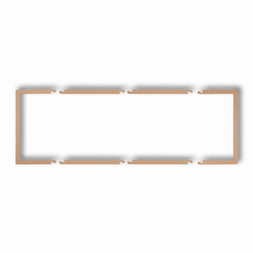 ramka DECO 3-kr.wypeln.zloty met. 8DRW-3