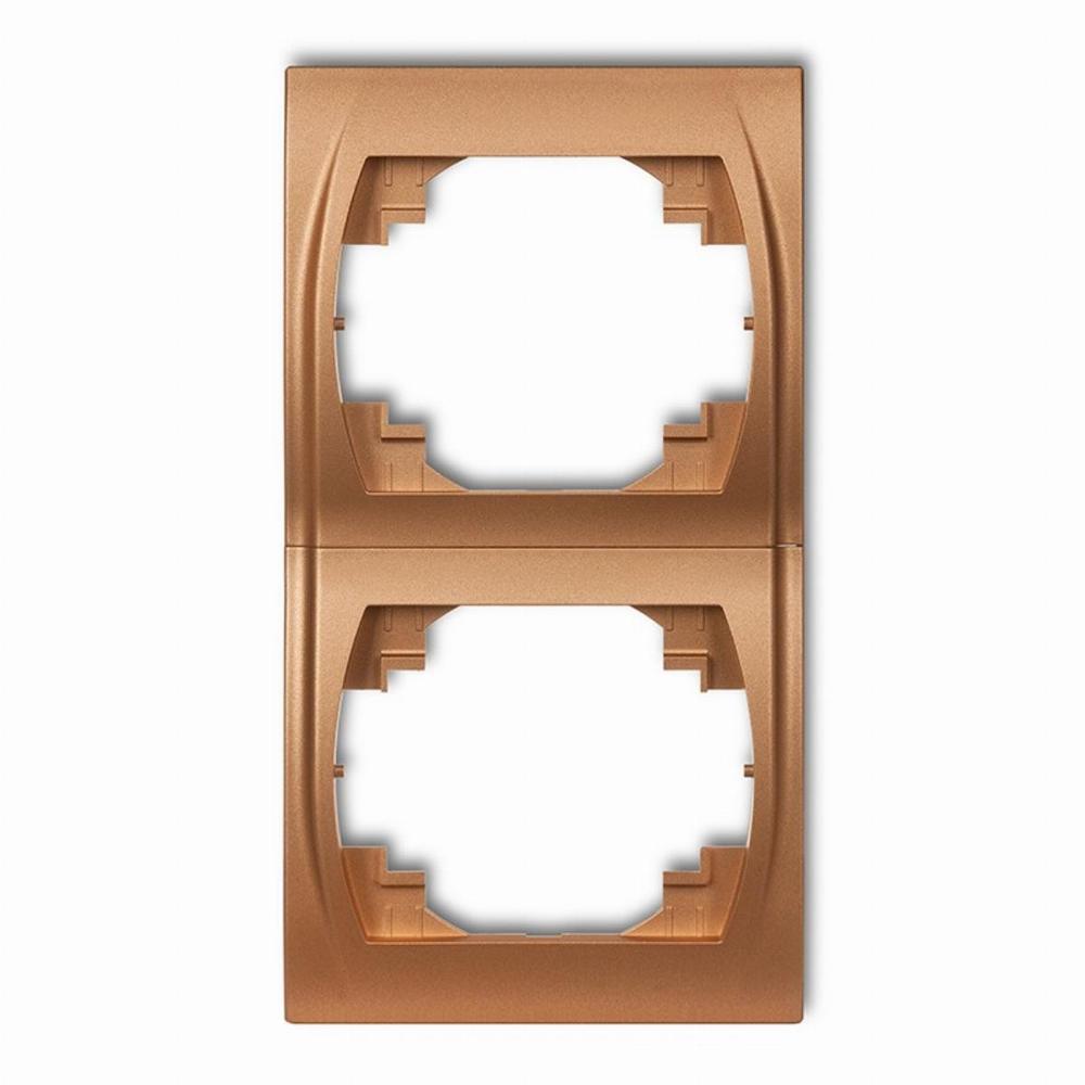ramka LOGO 2-kr.pion zloty metalik 8LRV-2