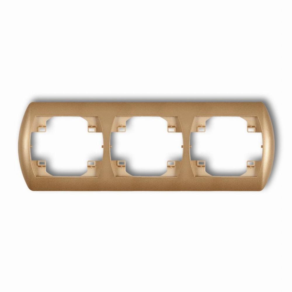 ramka TREND 3-kr.pozio.zloty met. 8RH-3