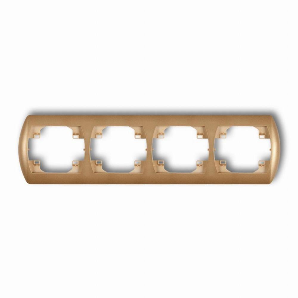 ramka TREND 4-kr.pozio.zloty met. 8RH-4