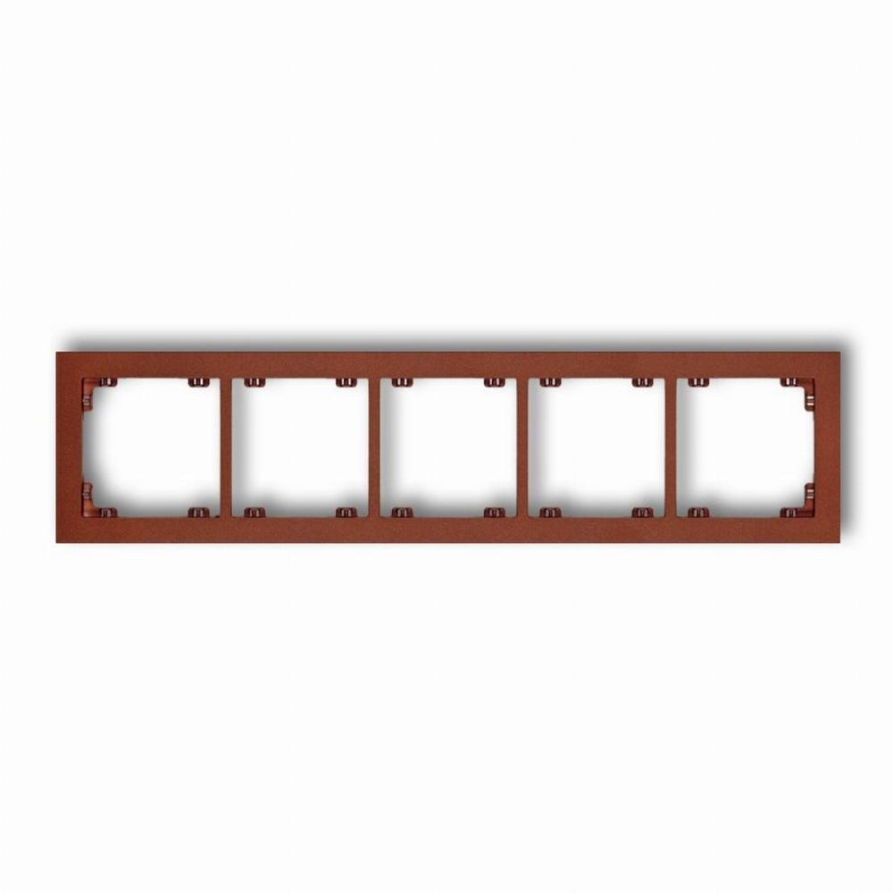 ramka DECO 5-kr.brązowy met. 9DR-5