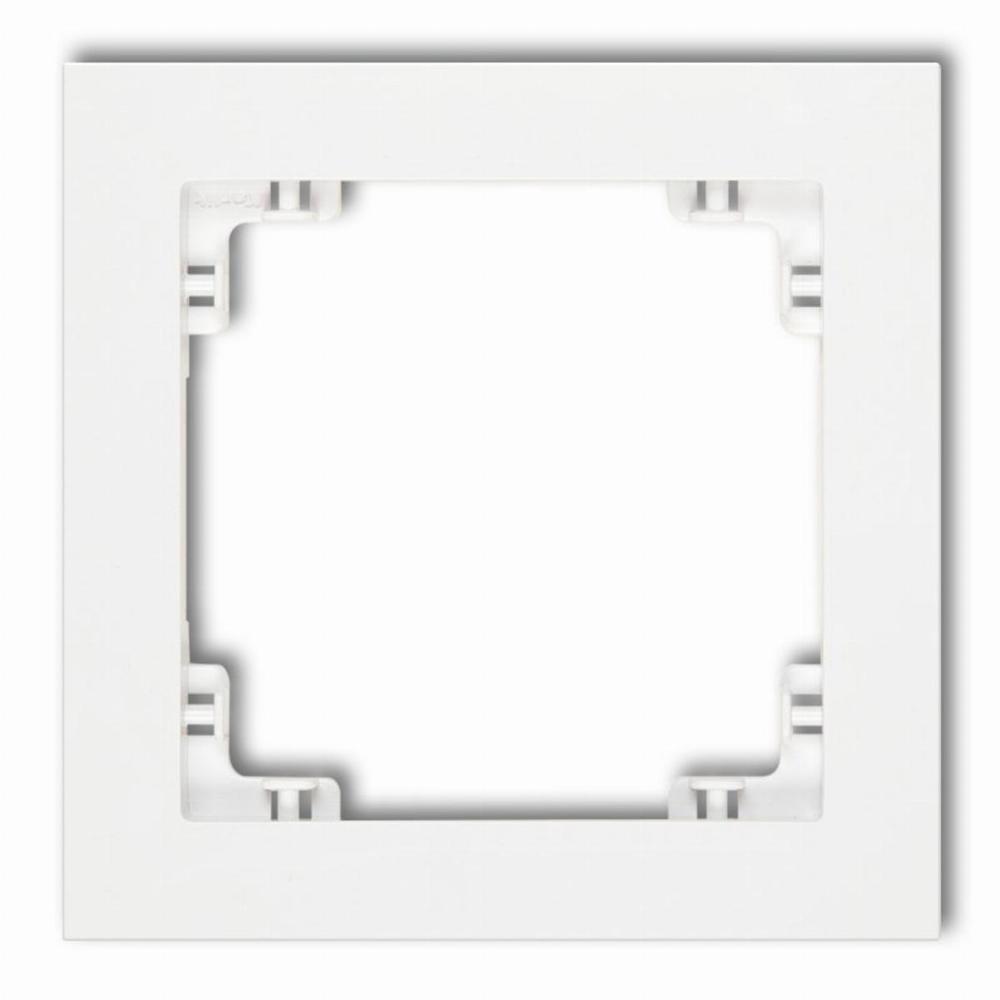 ramka DECO 1-kr.biały DR-1