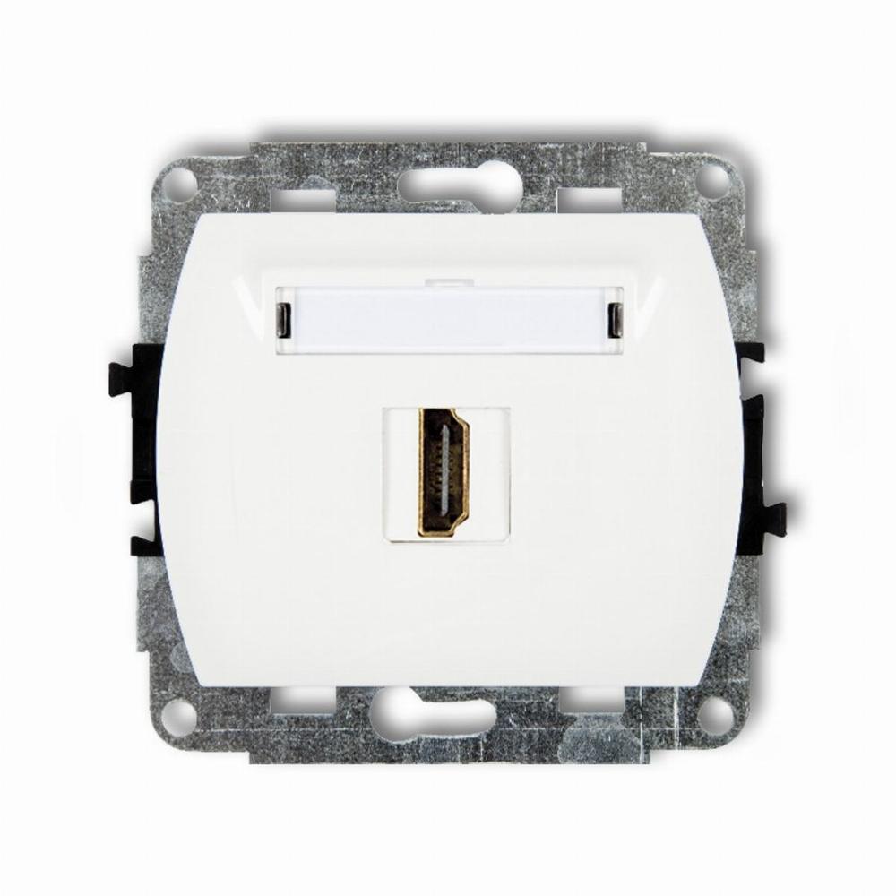 gniazdo TREND pojedyncze HDMI białe HDMI-1