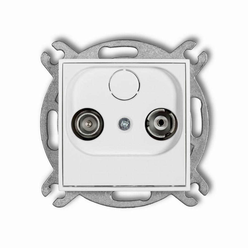 mechanizm gniazda abonenckiego RTV przel. 9dB MG9P biały