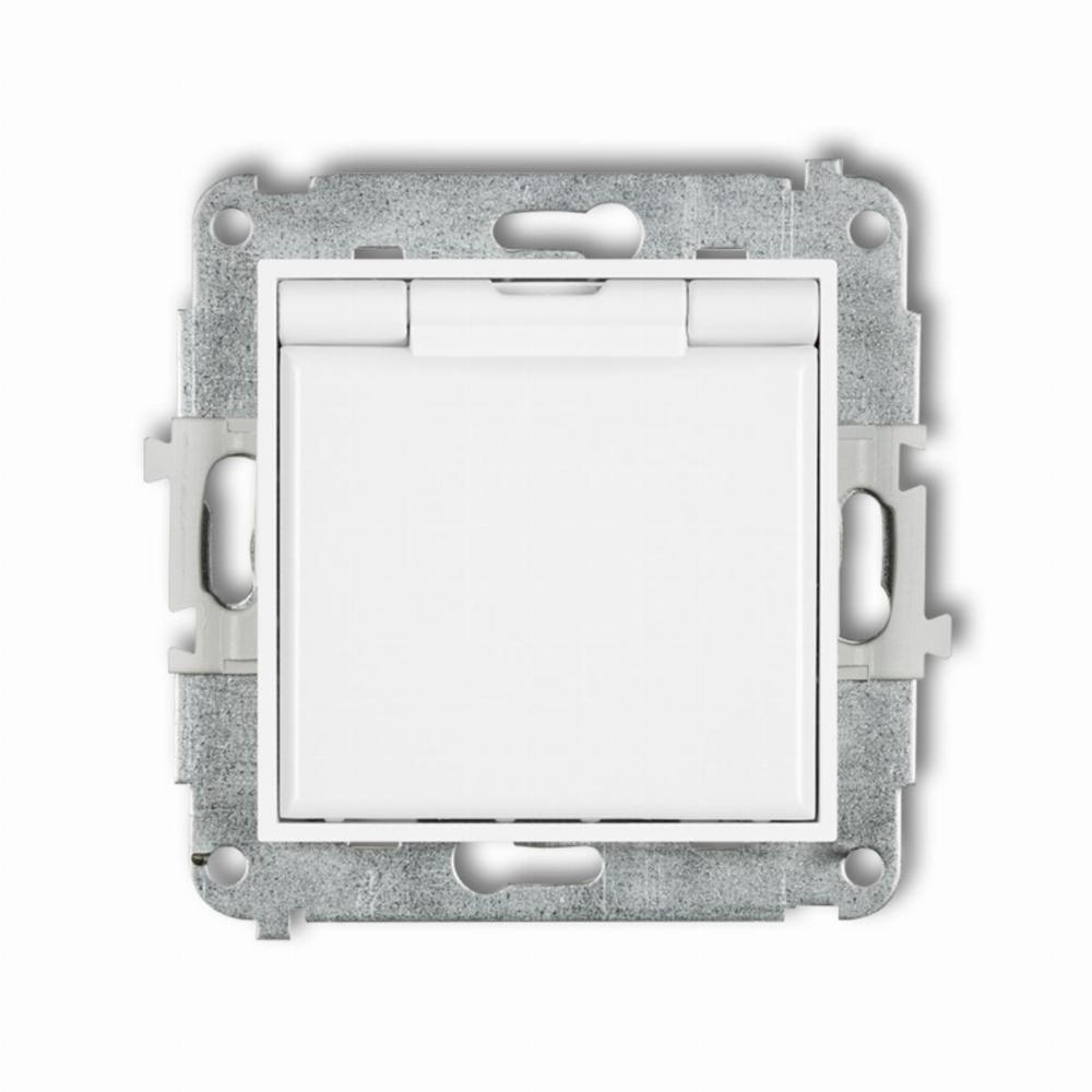 gniazdo MINI bryzgoszczelne IP44 (kl.białe) z przesl.białe MGPB-1zp