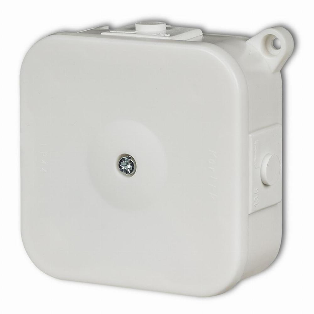 puszka hermetycznaIP44 bez zlacz.80x80mm biały PHS-2