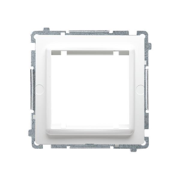 SIMON BASIC adapter na osprzęt 45x45mm montaż na łapki i wkręty biały