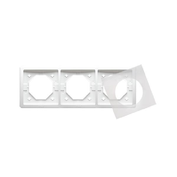 SIMON BASIC STANDARD ramka 3-kr. IP44 biały