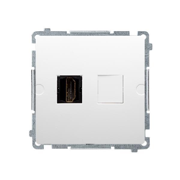 SIMON BASIC gniazdo HDMI pojedyncze (moduł) biały