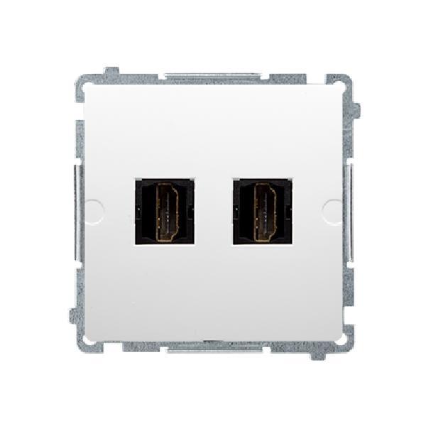 SIMON BASIC gniazdo HDMI podwójne (moduł) biały