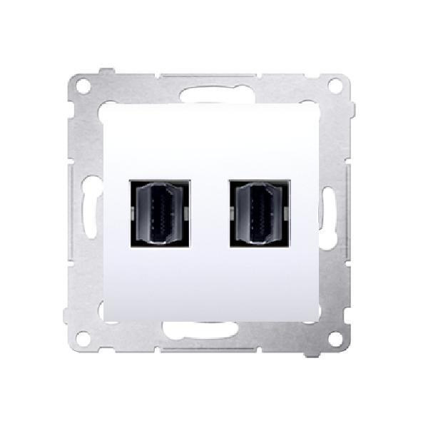 SIMON 54 gniazdo HDMI podwójne (moduł) biały