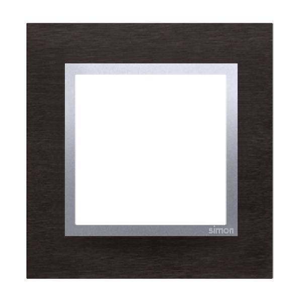 SIMON 54 NATURE ramka 1-kr. metal inox Yin