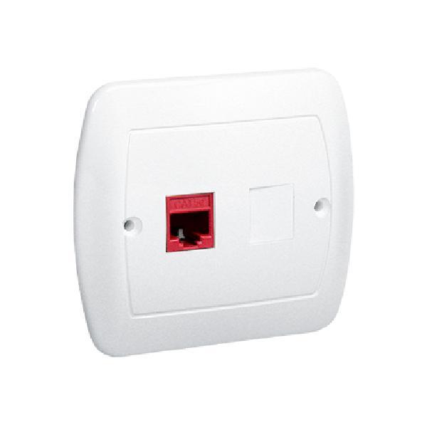 SIMON AKORD gniazdo komputerowe RJ45 kat.5e pojedyncze biały
