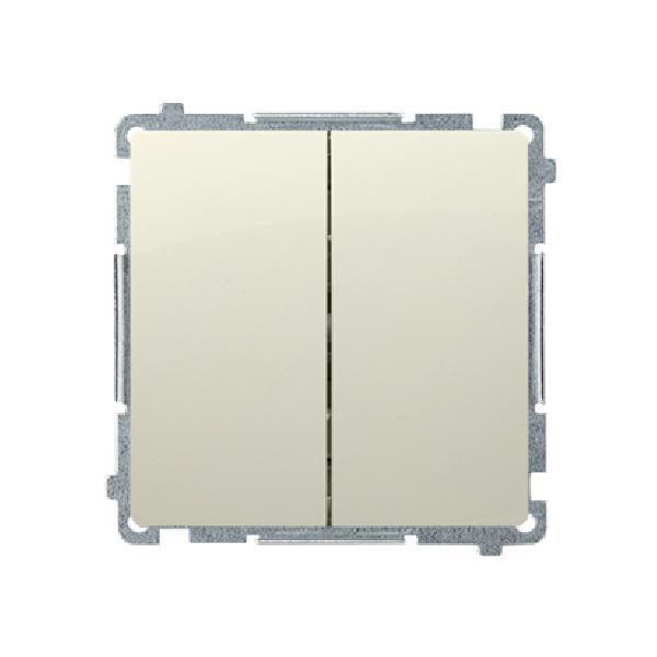 SIMON BASIC wyłacznik świecznikowy z podświetleniem LED szynkozłącza 10A 250V (moduł) beżowy