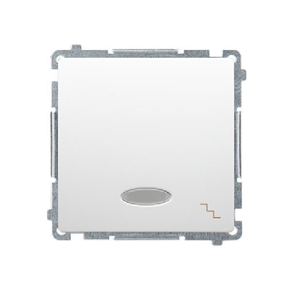 SIMON BASIC wyłacznik schodowy z podświetleniem LED szybkozłącza 10A 250V (moduł) biały