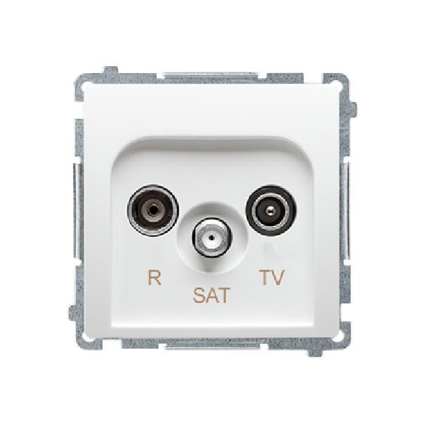 SIMON BASIC gniazdo antenowe R-TV-SAT końcowe (moduł) biały