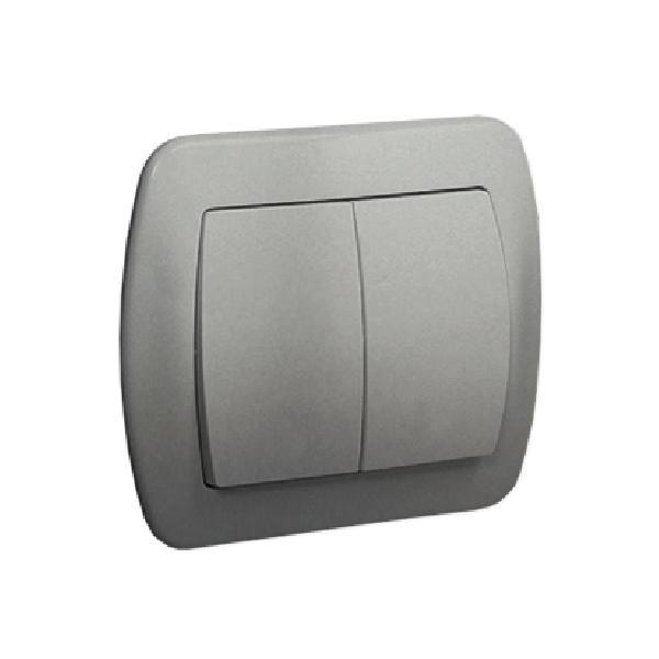 SIMON AKORD wyłącznik świecznikowy zaciski śrubowe 10A 250V aluminiowy