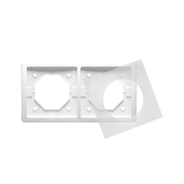 SIMON BASIC STANDARD ramka 2-kr. IP44 biały