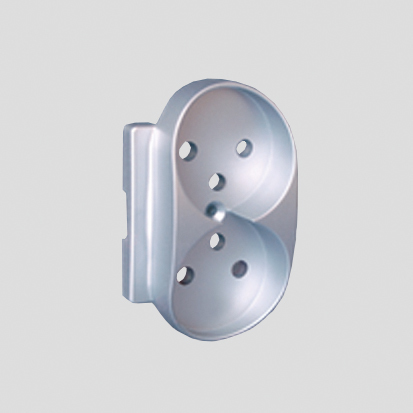 SIMON 82 pokrywa gniazda podwójnego z/uz. aluminium mat