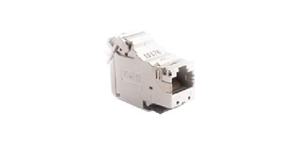wkład gniazda komputerowego RJ45 kat.6a STP ekranowany stal nierdzewna