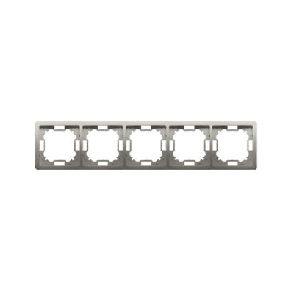 SIMON BASIC STANDARD ramka 5-kr. satynowy