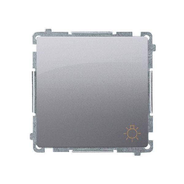 SIMON BASIC przycisk światło szybkozłącza 10A 250V (moduł) inox