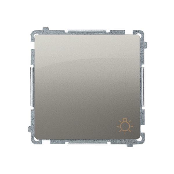 SIMON BASIC przycisk światło szybkozłącza 10A 250V (moduł) satynowy