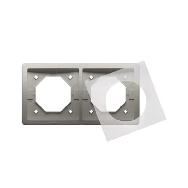 SIMON BASIC STANDARD ramka 2-kr. IP44 satynowy