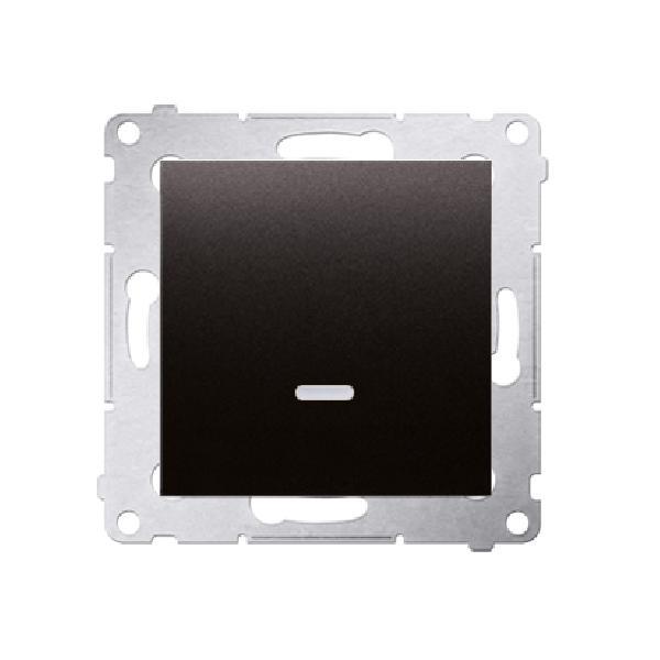 SIMON 54 wyłącznik pojedynczy z podświetleniem LED szybkozłącza 10A 250V (moduł) antracyt