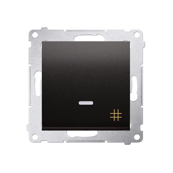 SIMON 54 wyłącznik krzyżowy z podświetleniem LED szybkozłącza 10A 250V (moduł) antracyt