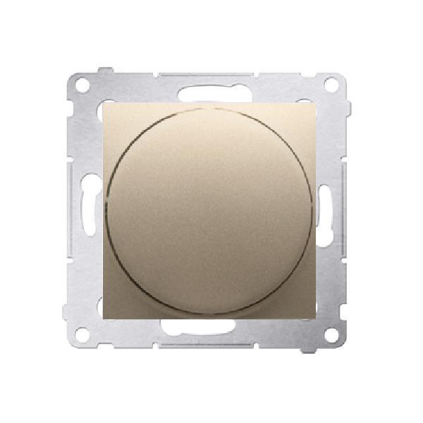 SIMON 54 ściemniacz naciskowo-obrotowy 20-500W (moduł) złoty mat