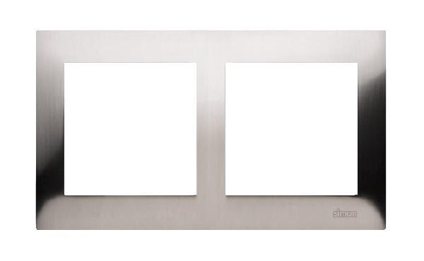 SIMON 54 PREMIUM ramka 2-kr. inox