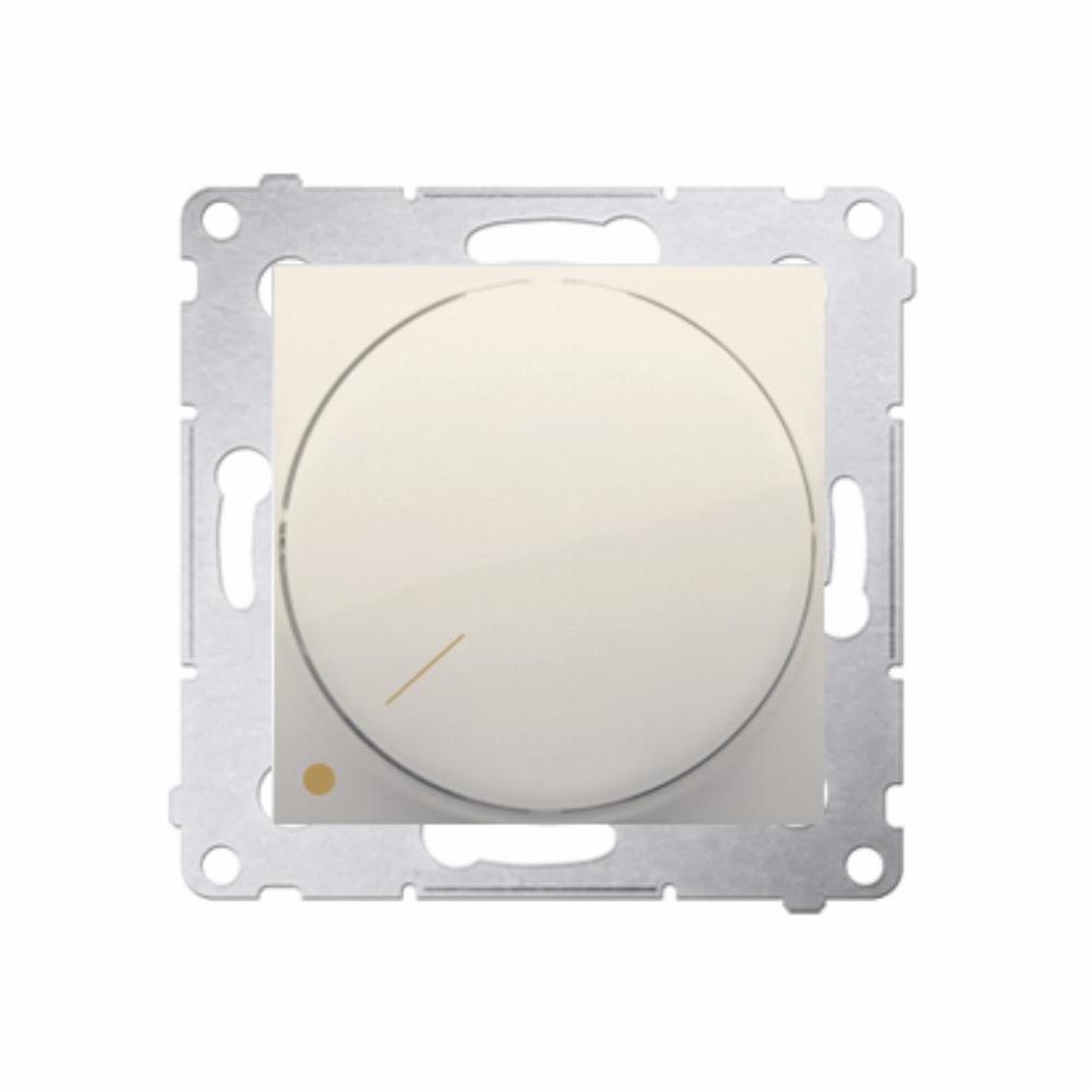 SIMON 54 ściemniacz obrotowy dwubiegunowy do LED ściemnialnych 230V 5-215W (moduł) kremowy