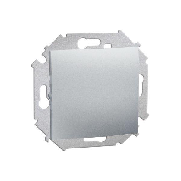 SIMON 15 wyłącznik pojedynczy zaciski śrubowe 10A 250V (moduł) aluminium (met.)