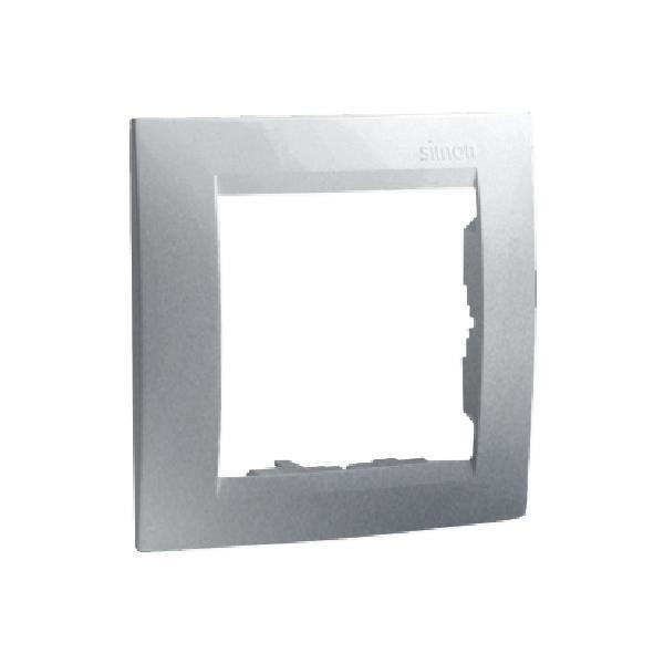 SIMON 15 ramka 1-kr. aluminium metalizowany