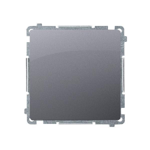 SIMON BASIC wyłącznik pojedynczy szybkozłącza 10A 250V (moduł) srebrny mat
