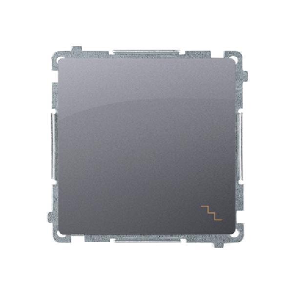 SIMON BASIC wyłacznik schodowy szybkozłącza 10A 250V (moduł) srebrny mat
