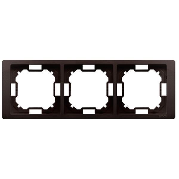 SIMON BASIC NEOS ramka 3-kr. czekoladowy