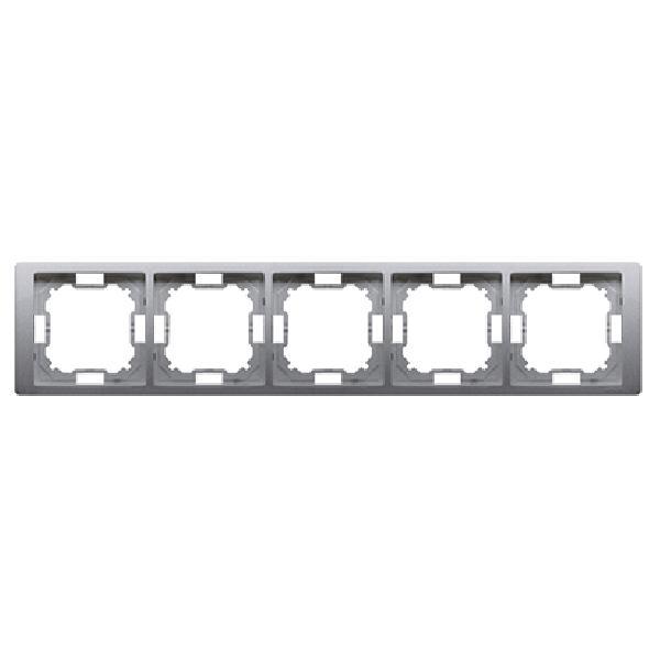 SIMON BASIC NEOS ramka 5-kr. stal inox
