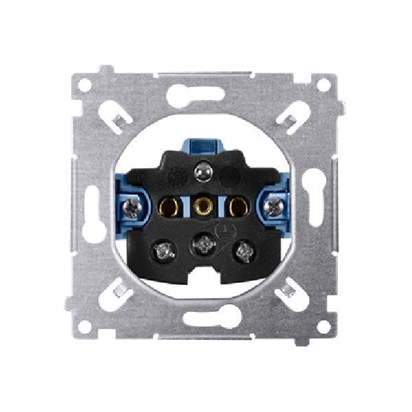 SIMON 54 gniazdo pojedyncze z/uz. zaciski śrubowe 16A 250V (mechanizm)