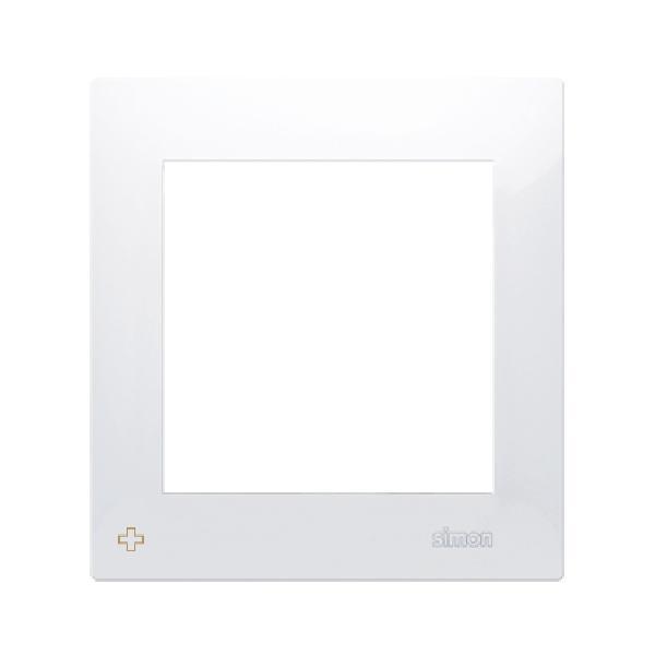 SIMON 54 PREMIUM ramka 1-kr. antybakteryjny biały