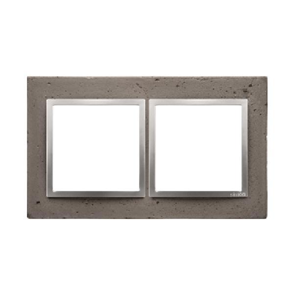 SIMON 54 NATURE ramka 2-kr. beton mokra robota