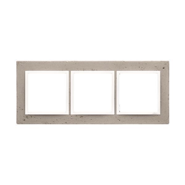 SIMON 54 NATURE ramka 3-kr. beton Al Betone