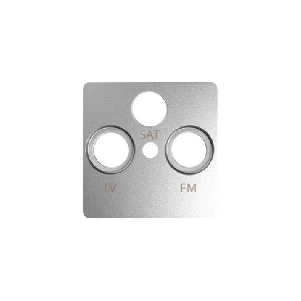 SIMON 82 pokrywa gniazda R-TV-SAT aluminium