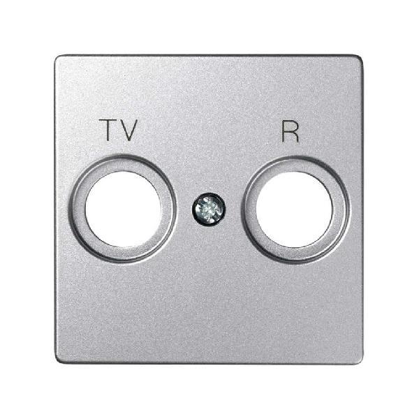 SIMON 82 pokrywa do gniazd R-TV aluminium