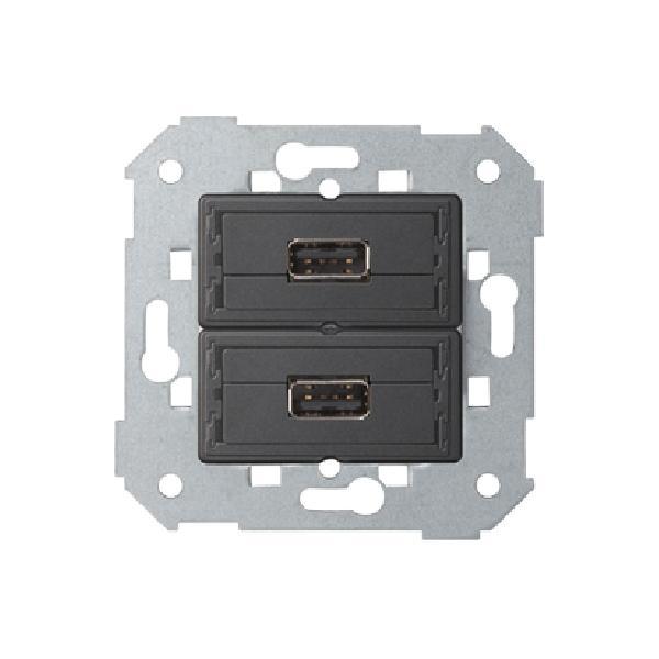 SIMON 82 gniazdo 2xUSB 2.0 typ A żeńskie