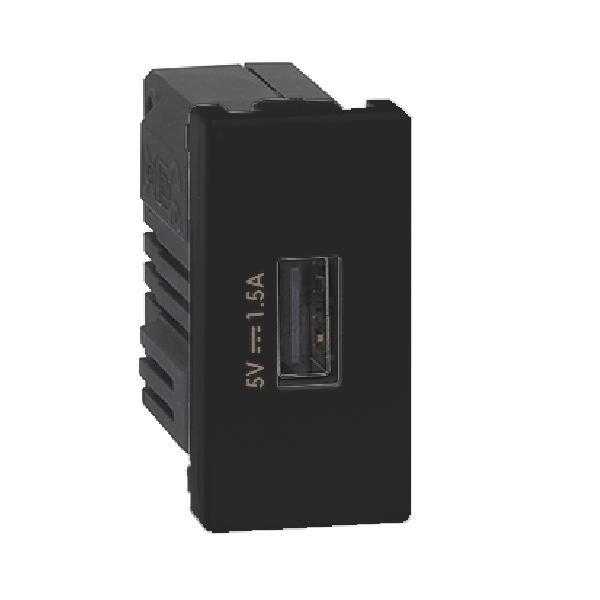 K45 ładowarka USB K45 USB 2.0 - A 5V napięcie :DC 1,5A 45x22,5mm grafit